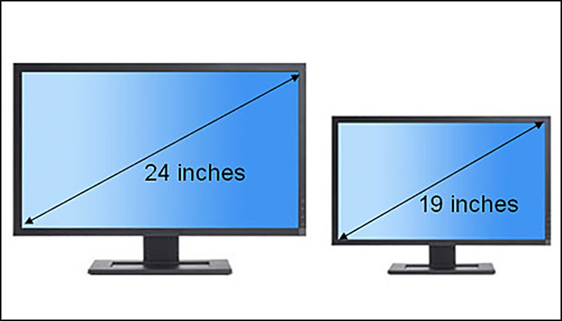 Сравнение мониторов 24 дюйма. 19 Дюймов монитор в сантиметрах. Монитор 21 дюйм vs 24. Монитор 21.5 и 24 дюйма разница. Монитор 19 дюймов и 27 дюймов сравнение.