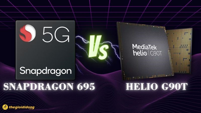 So sánh chip Snapdragon 695 vs Helio G90T, chip Rồng đại thắng