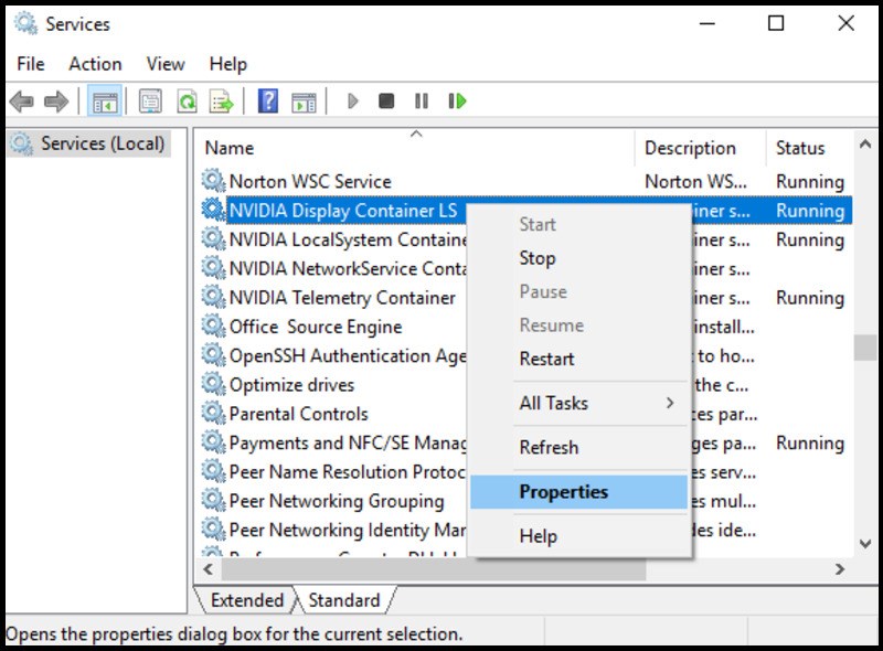 Служба nvidia localsystem container. Service-Policy. Start Diagnostics.