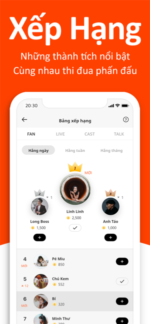 Screenshots Spoon Radio: Mạng xã hội âm thanh trực tuyến