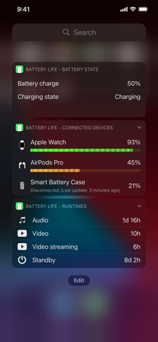 Screenshots Battery Life - Kiểm tra sức khỏe của Pin