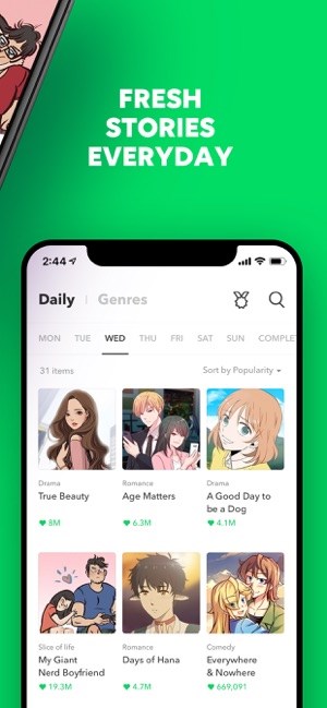 Ứng Dụng Webtoon - Đọc Truyện Tranh Ngôn Tình, Trinh Thám Bằng Tiếng Anh |  Link Tải Free, Cách Sử Dụng