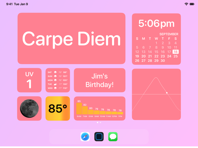 Screenshots Widgetsmith: Ứng dụng tạo widget màn hình chính đẹp mắt cho iOS 14