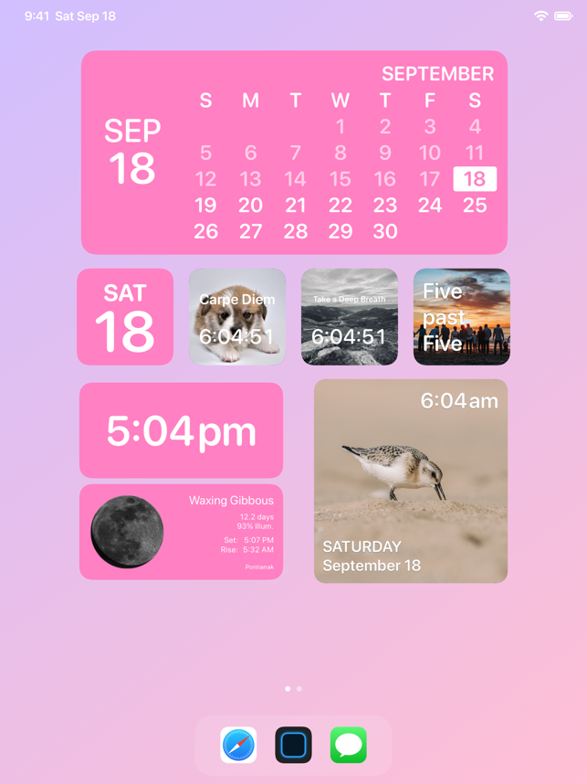 Screenshots Widgetsmith: Ứng dụng tạo widget màn hình chính đẹp mắt cho iOS 14