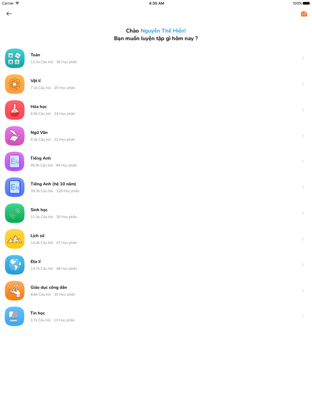 Screenshots Onluyen.vn - Ứng dụng học tập cùng học sinh