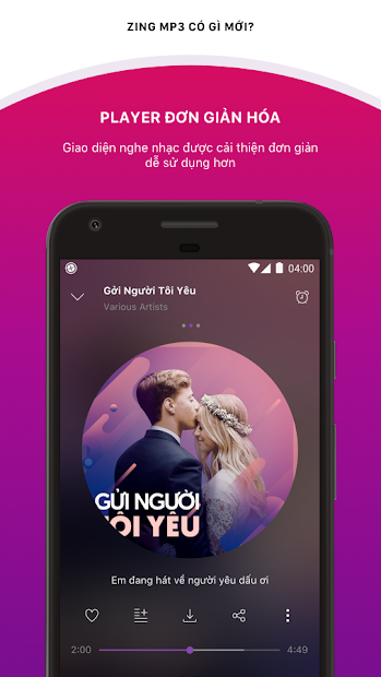 Screenshots Zing MP3 - Ứng dụng nghe nhạc trực tuyến