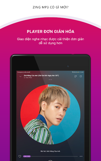 Screenshots Zing MP3 - Ứng dụng nghe nhạc trực tuyến