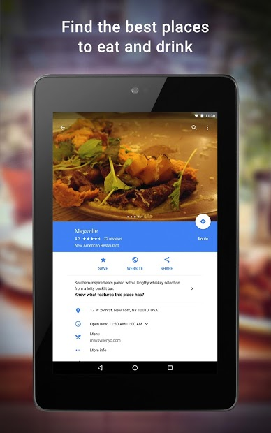 Screenshots Google Maps - Ứng dụng tìm kiếm bản đồ