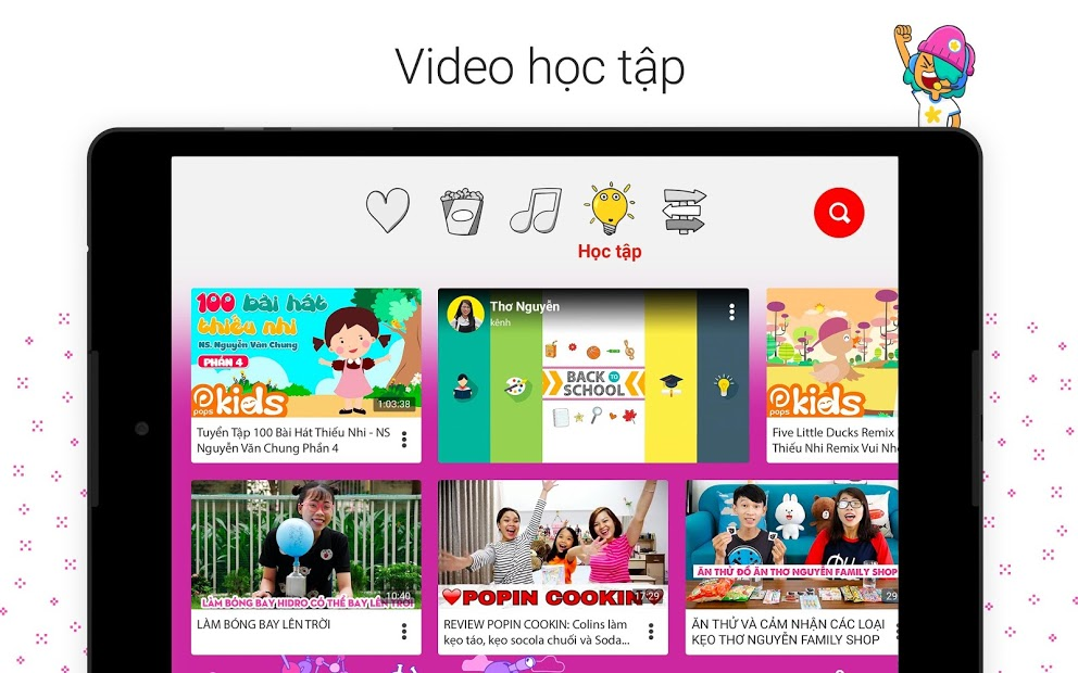 Screenshots Youtube Kids - Ứng dụng xem youtube dành cho trẻ em