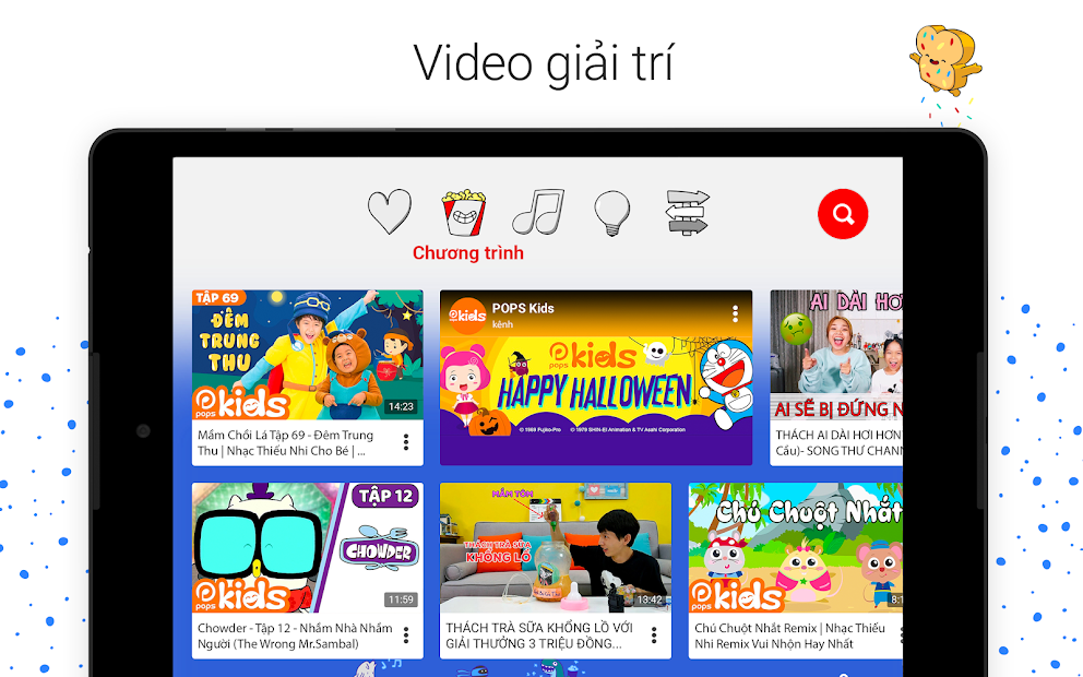 Screenshots Youtube Kids - Ứng dụng xem youtube dành cho trẻ em