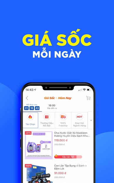 Screenshots Tiki Mua Sắm trực tuyến Shopping tiện lợi, uy tín và chất lượng