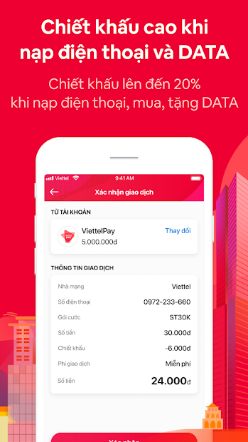 Screenshots ViettelPay - Ví điện tử Viettel: Ngân hàng số của người Việt