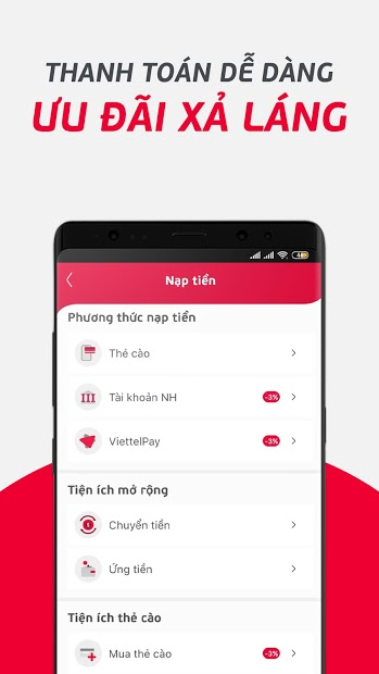 Screenshots My Viettel: Ứng dụng quản lý thuê bao Viettel, đăng ký gói cước khuyến mãi