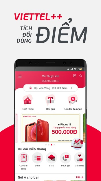 Screenshots My Viettel: Ứng dụng quản lý thuê bao Viettel, đăng ký gói cước khuyến mãi