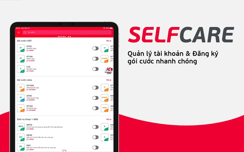 Screenshots My Viettel: Ứng dụng quản lý thuê bao Viettel, đăng ký gói cước khuyến mãi