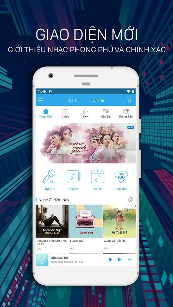 Screenshots NhacCuaTui: Một trong những ứng dụng nghe nhạc mp3 hàng đầu