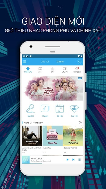 Screenshots NhacCuaTui: Một trong những ứng dụng nghe nhạc mp3 hàng đầu