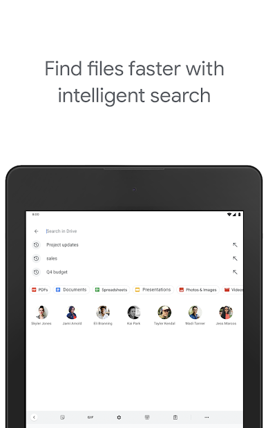 Screenshots Google Drive - Bộ nhớ tệp