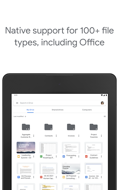 Screenshots Google Drive - Bộ nhớ tệp