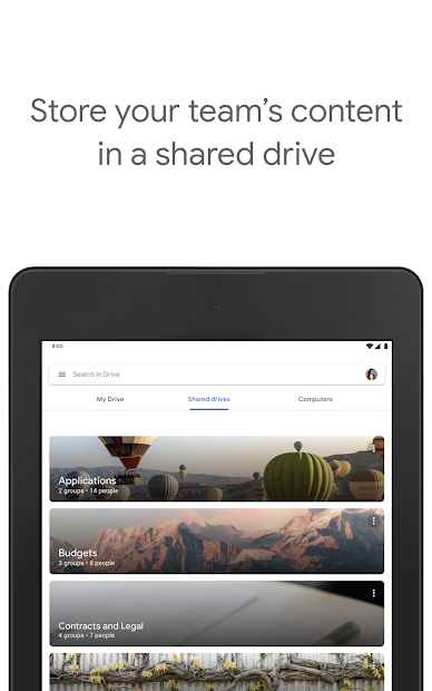 Screenshots Google Drive - Bộ nhớ tệp