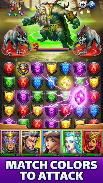 Screenshots Empires & Puzzles Epic Match 3: Trò chơi kim cương kiểu mới
