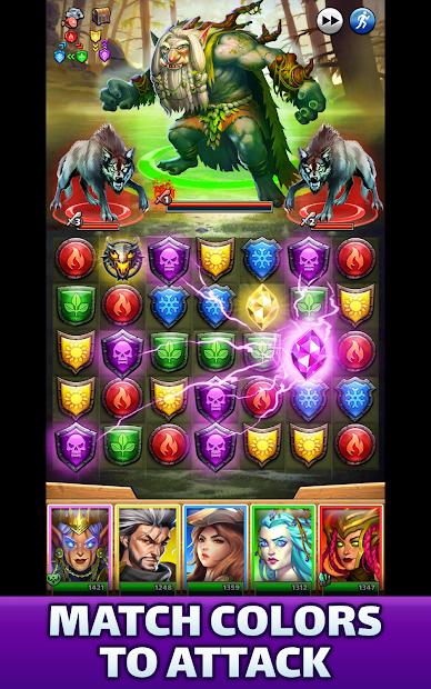 Screenshots Empires & Puzzles Epic Match 3: Trò chơi kim cương kiểu mới