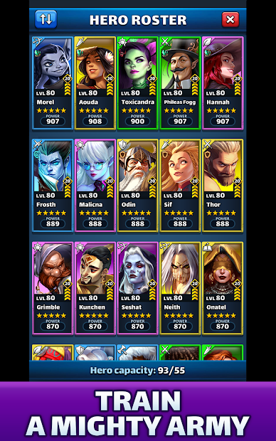 Screenshots Empires & Puzzles Epic Match 3: Trò chơi kim cương kiểu mới