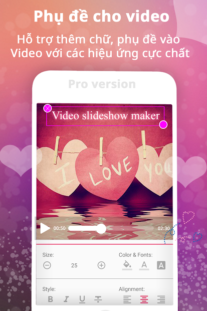Screenshots SlideShow Maker Pro-Ứng dụng làm video từ ảnh và nhạc