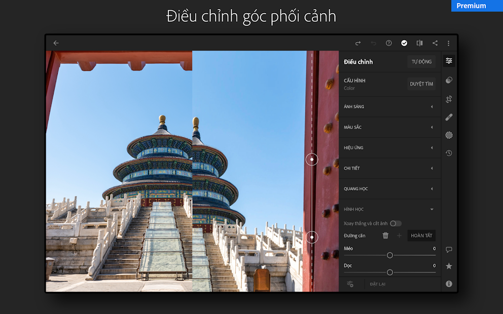 Screenshots Adobe Lightroom Photo Editor - Thiết kế ảnh Abobe