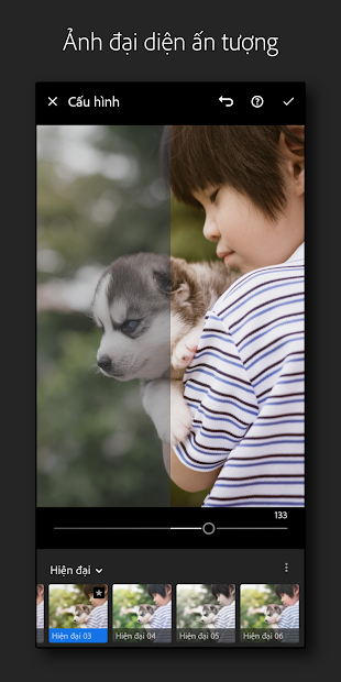 Screenshots Adobe Lightroom Photo Editor - Thiết kế ảnh Abobe