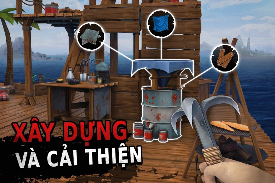 Screenshots Raft - Tựa game sinh tồn trên biển hấp dẫn