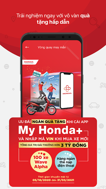 Screenshots Ứng dụng bảo trì xe My Honda+