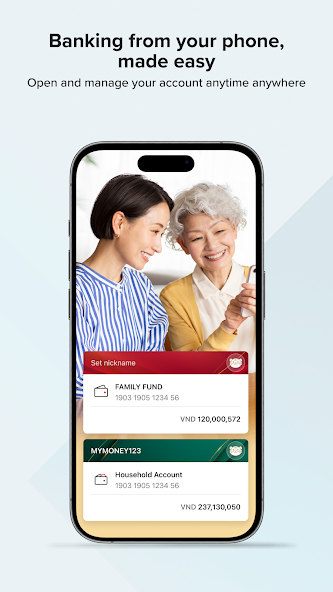 Screenshots Techcombank Mobile - Ứng dụng chuyển tiền của Techcombank