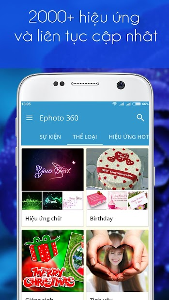 Screenshots Ephoto 360 - Photo Effects: Công cụ biên tập ảnh với nhiều hiệu ứng