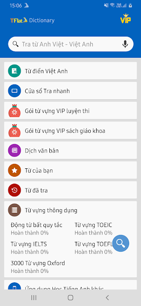 Screenshots Tu Dien Anh Viet TFlat Offline - Ứng dụng từ điển Anh - Việt
