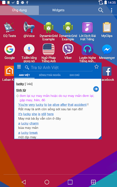 Screenshots Tu Dien Anh Viet TFlat Offline - Ứng dụng từ điển Anh - Việt