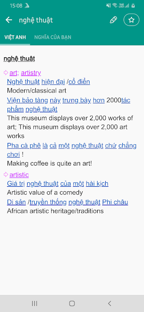 Screenshots Tu Dien Anh Viet TFlat Offline - Ứng dụng từ điển Anh - Việt