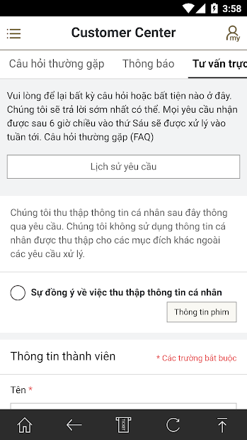 Screenshots LOTTECINEMA VN - Ứng dụng đặt vé xem phim