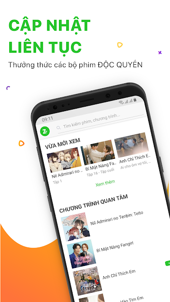 Screenshots Zing TV – Xem phim mới HD