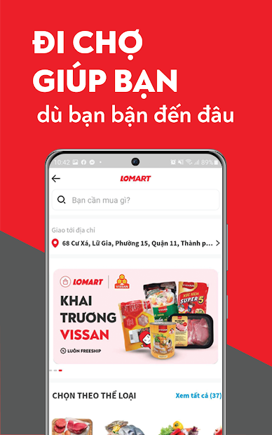 Screenshots Loship: Giao đồ ăn, đi chợ, thú cưng,...nhanh chóng