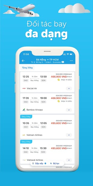 Screenshots Traveloka: Ứng dụng đặt chỗ ở, vé bay, tour,...tiết kiệm