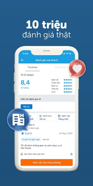 Screenshots Traveloka: Ứng dụng đặt chỗ ở, vé bay, tour,...tiết kiệm
