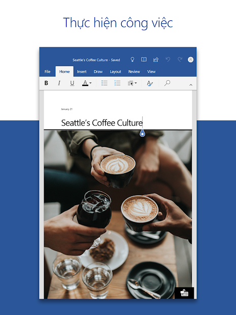 Screenshots Microsoft Word: Tạo, chỉnh sửa, chia sẻ tài liệu nhanh chóng