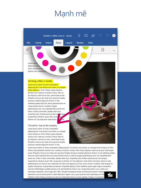 Screenshots Microsoft Word: Tạo, chỉnh sửa, chia sẻ tài liệu nhanh chóng