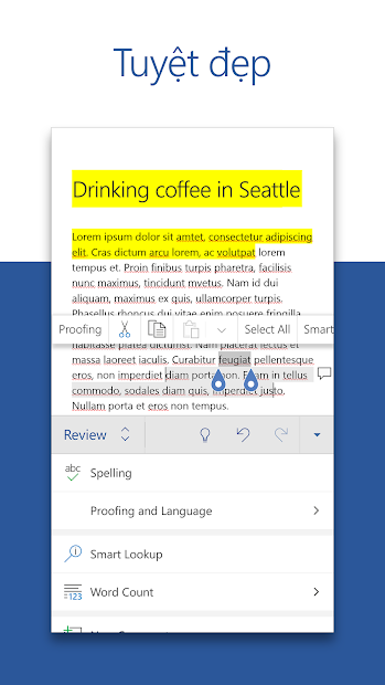 Screenshots Microsoft Word: Tạo, chỉnh sửa, chia sẻ tài liệu nhanh chóng