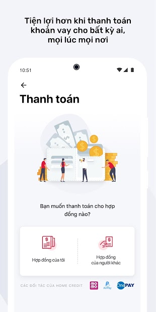 Screenshots Home Credit Vietnam: Vay tiền online, quản lý khoản vay