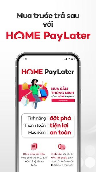 Screenshots Home Credit Vietnam: Vay tiền online, quản lý khoản vay