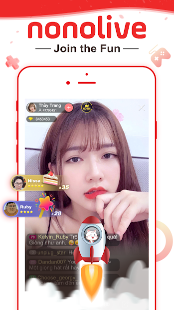 Screenshots Nonolive: Ứng dụng Live streaming Trực Tiếp Game Dũng CT, Thầy Giáo Ba