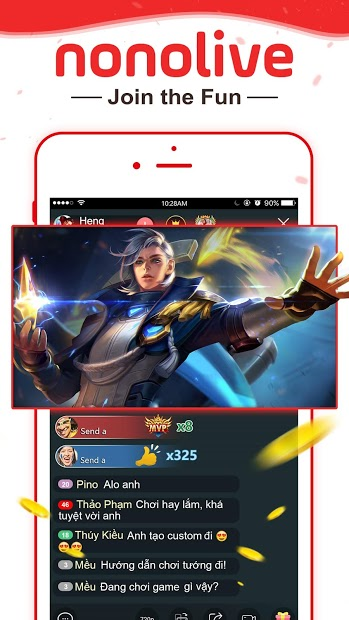 Screenshots Nonolive: Ứng dụng Live streaming Trực Tiếp Game Dũng CT, Thầy Giáo Ba