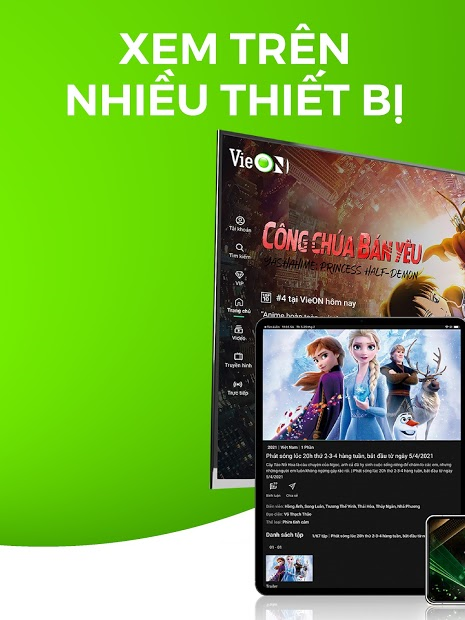 Screenshots VieON: Ứng dụng xem phim, game show Người Ấy Là Ai, Quý Ông Đại Chiến,...